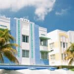 Miami hotels on Ocean Drive in South Beach Miami Beach, Florida.