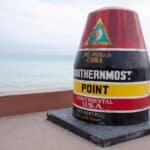 Things to do in Key West photo of the Southermost point buoy.