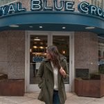 Picture of me posing outside of Royal Blue Grocery one of the best places to take pictures in Dallas. 2