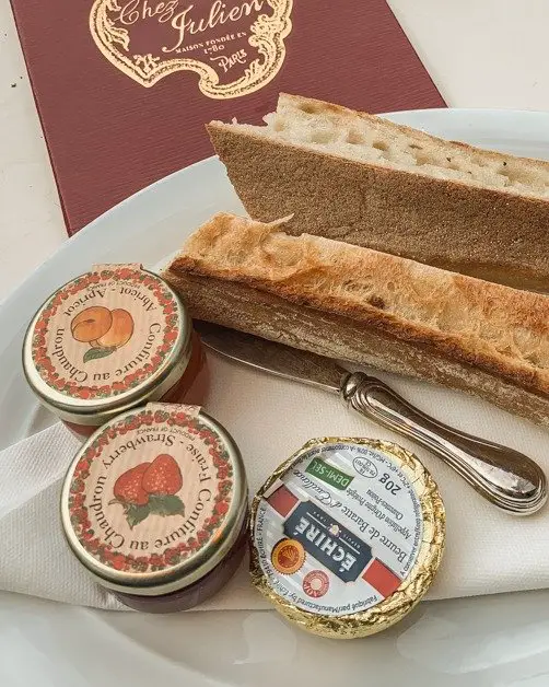 Picture of bread and marmalade in Paris