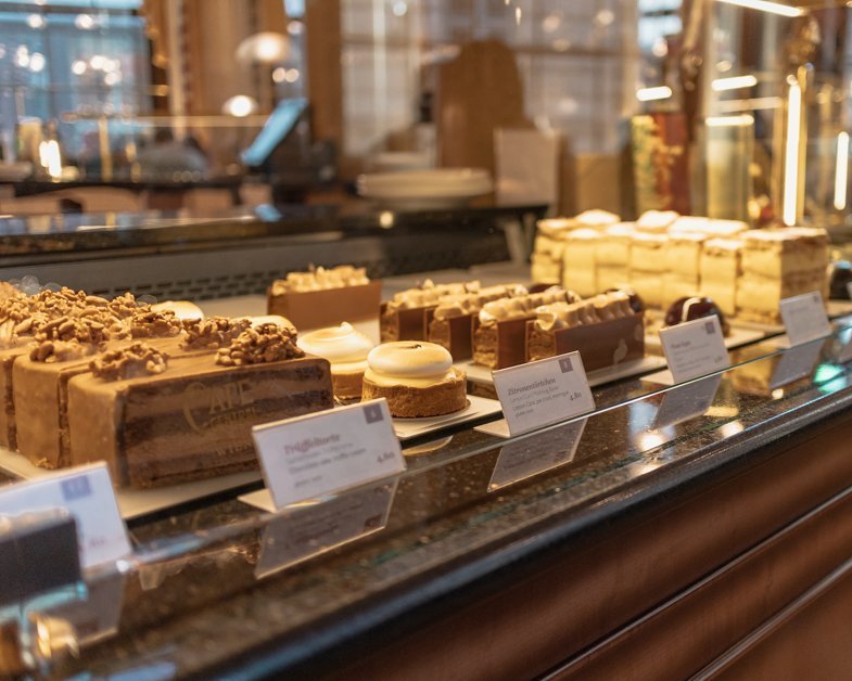 Desserts at Cafe Central in Vienna, Austria