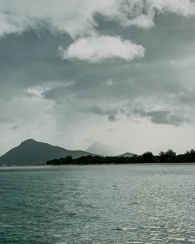 view of Mauritius from the ocean