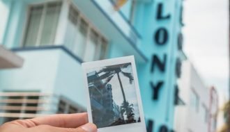 Picture of a picture at the Colony Hotel on Ocean. One of the top things to do in Miami Beach is to see Ocean Drive.