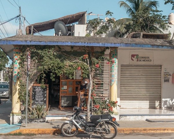 Adorable cafe in Tulum town