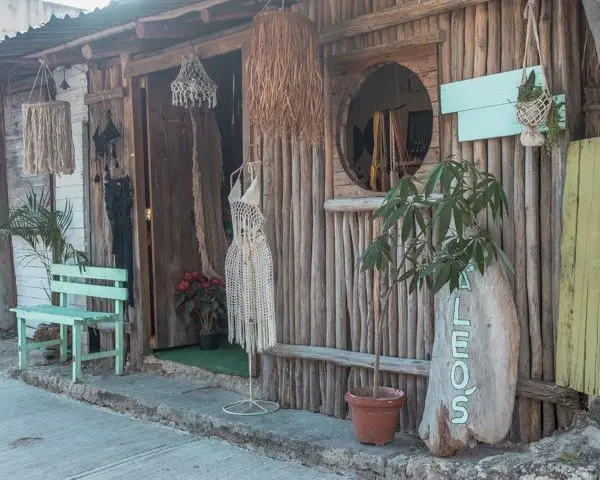 Bohemian boutique in downtown Tulum
