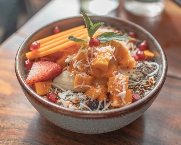 Granola and yogurt bowl from DelCielo