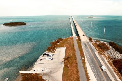 Miami to Key West photo of the 7-mile bridge heading to Key West.