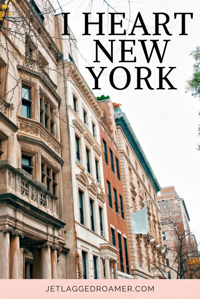 Popular New York Instagram caption “Welcome to New York.” Neighborhood in NYC. 