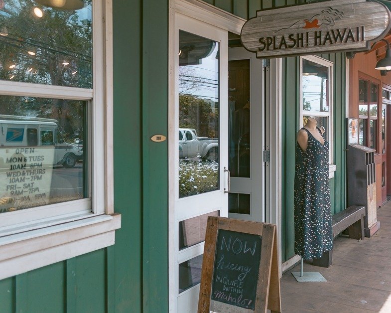 Shops at the Haleiwa Store Lots.