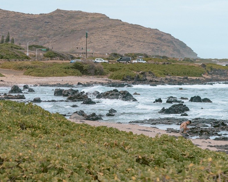 Sandy beach park.