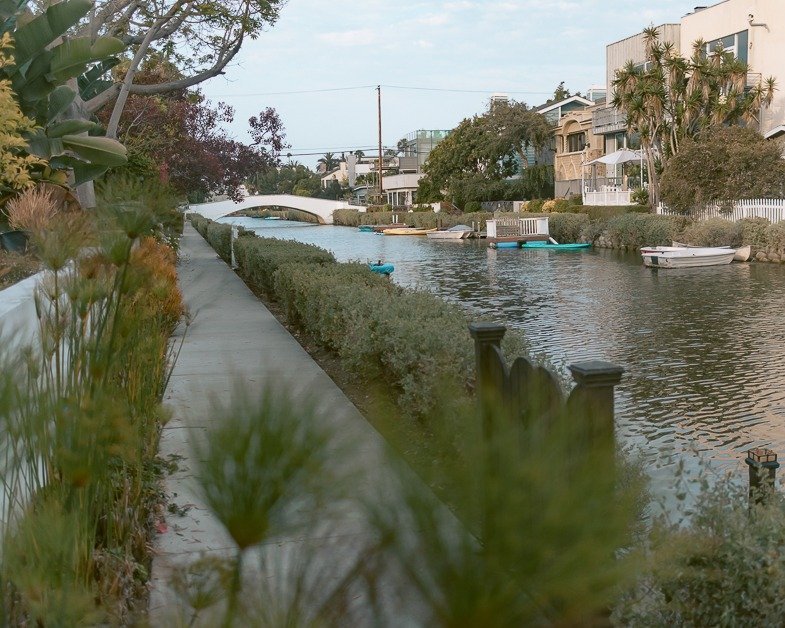 One of the must-see places during a layover in Los Angeles the Venice Canals.