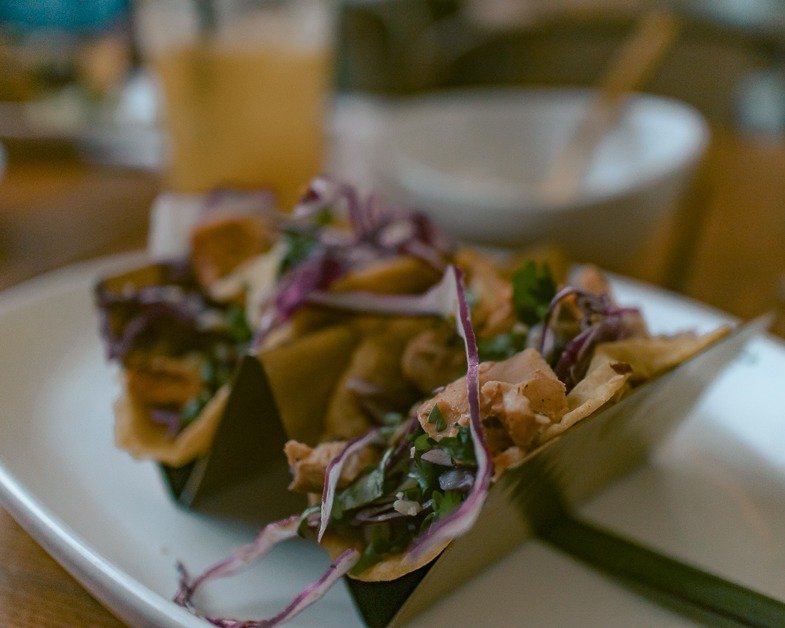 Street tacos from Tocaya one of the top things to do during a layover in Los Angeles. 