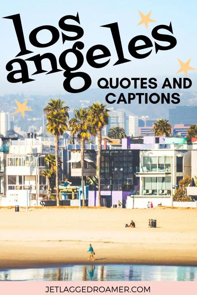 Pinterest pin for Los Angeles captions of Venice Beach