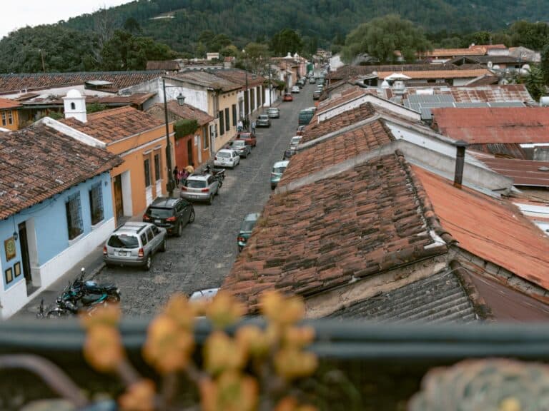 Rooftop view of the town one of the best things to do in Antigua, Guatemala