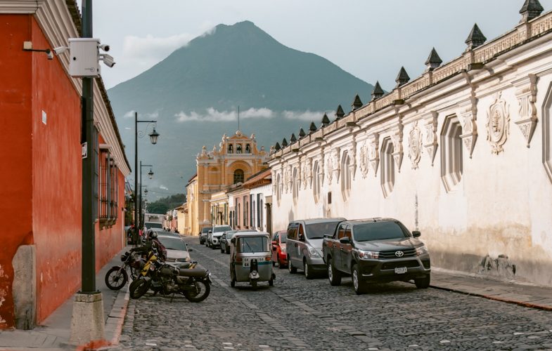 Picture for Guatemala City to Antigua. Antigua town.