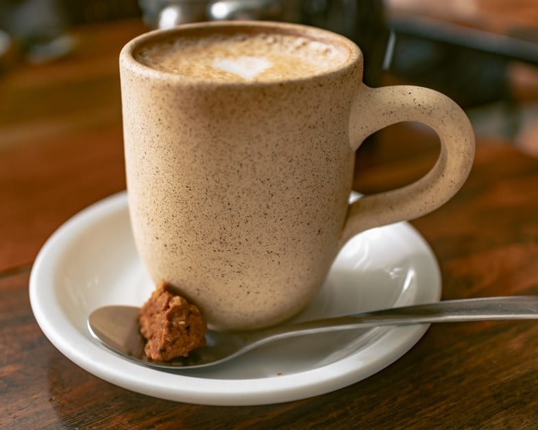 Cappuccino from del Cielo in Tulum.
