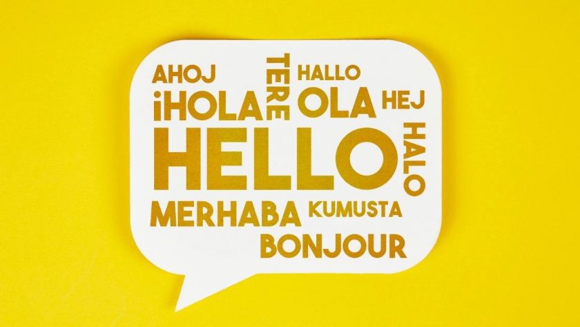 Prepy Review Photo of hello in different languages.