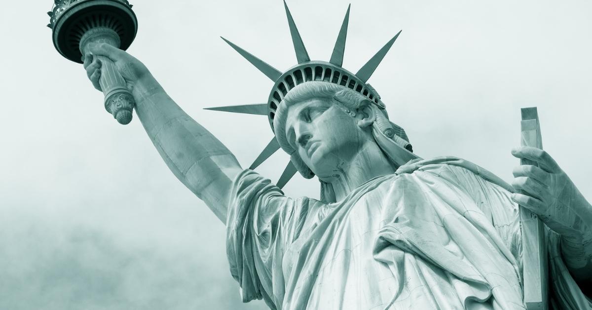 Statue of Liberty quote picture of the Statue of Liberty.