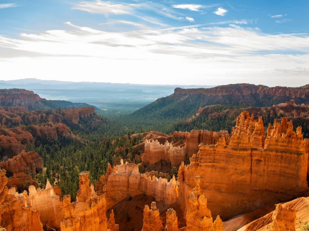 Bryce Canyon captions photo of Bryce Canyon on a sunny day. 