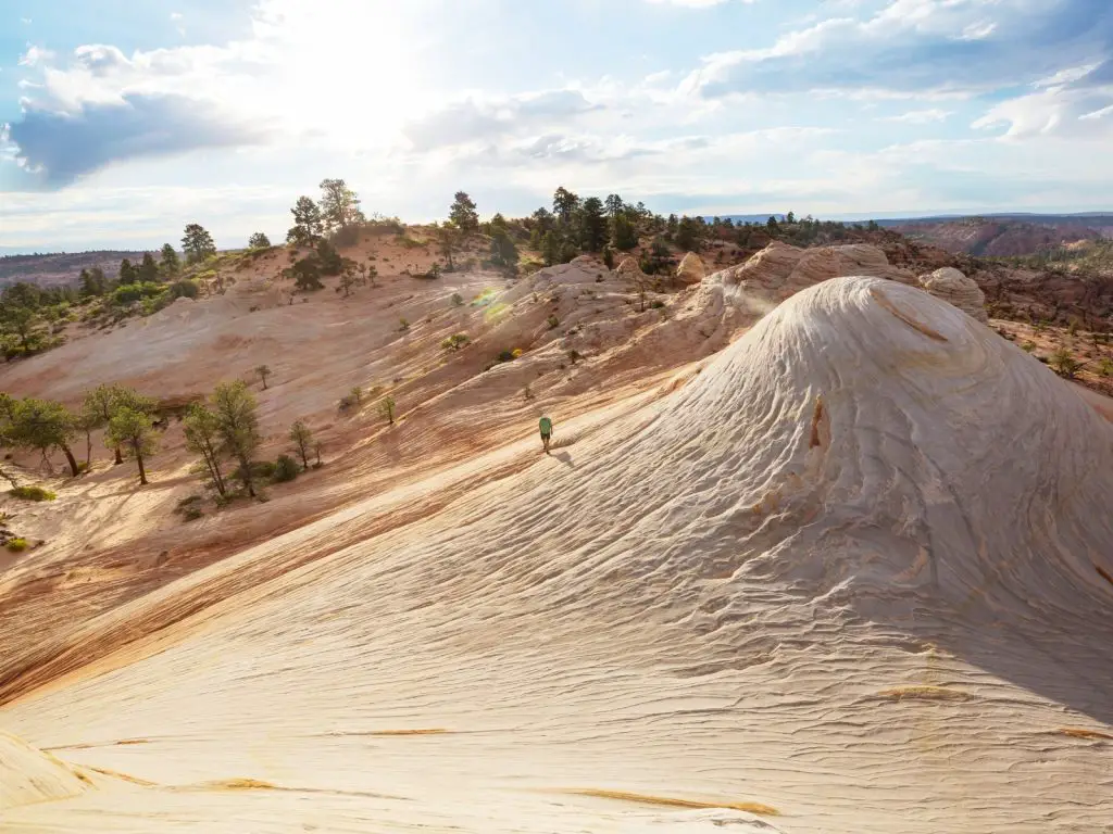 Utah nature quotes photo of sand formations in Utah. 