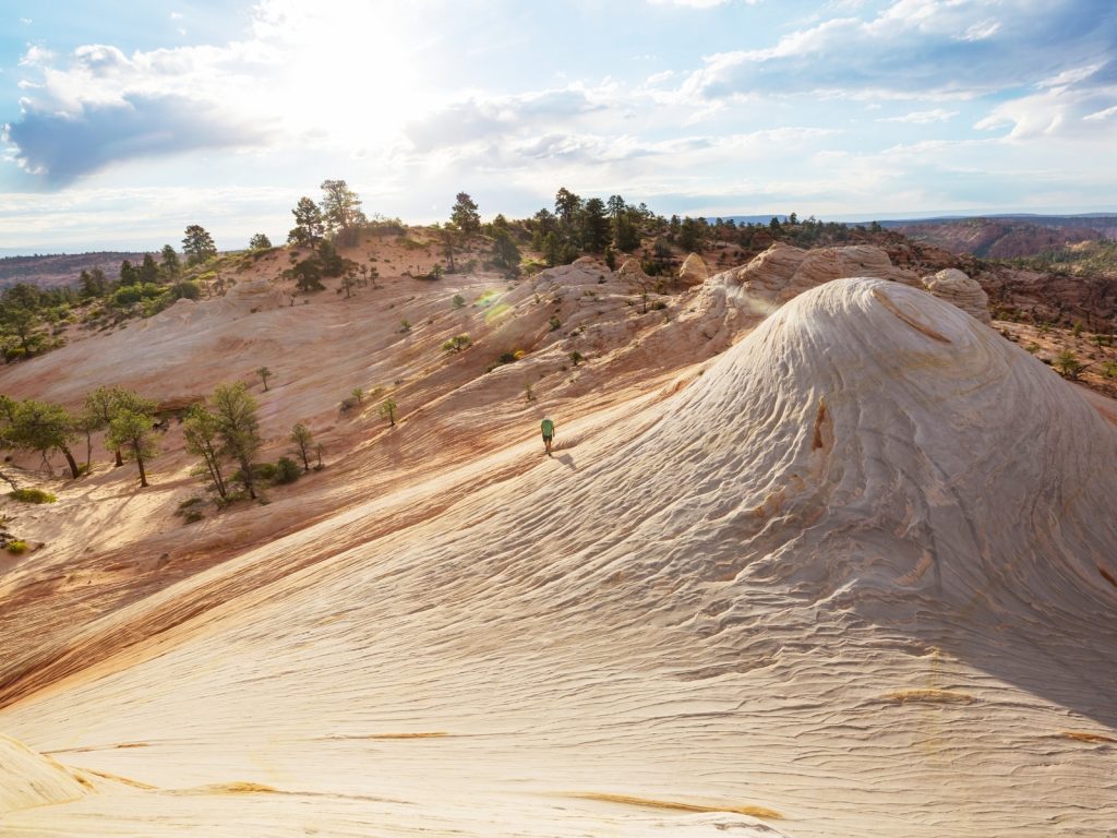 Utah nature quotes photo of sand formations in Utah. 