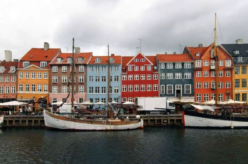 Copenhagen Instagram captions photo of Nyhavn Canal in Copenhagen, Denmark.
