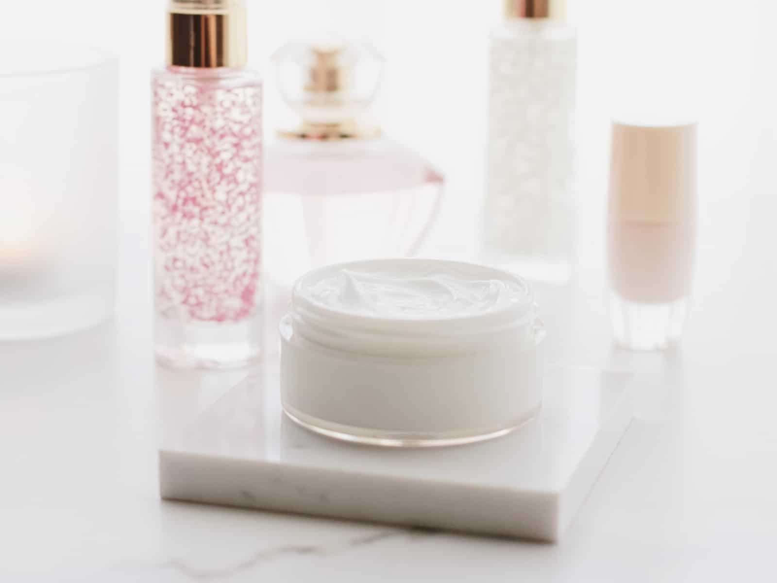 How to follow the Korean skincare routine photo of skincare products.