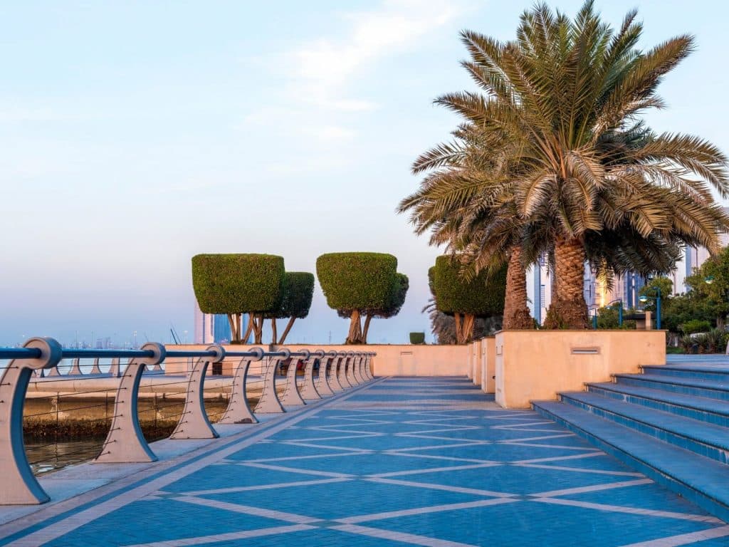 Dress code in Abu Dhabi photo of a walkway.