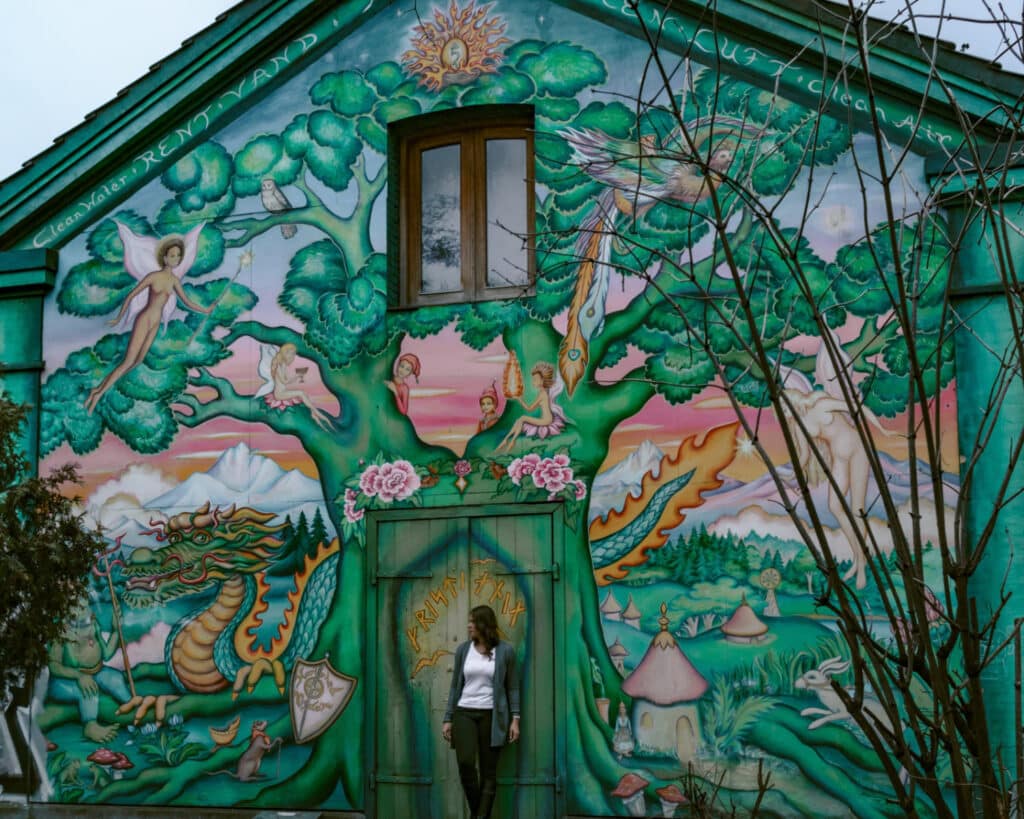 Building outside of Freetown Christiania. 