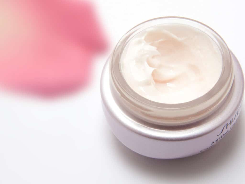 Travel skincare essentials eye cream.