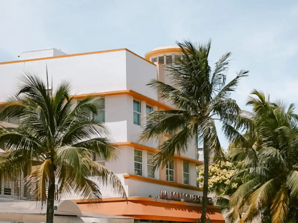 Art Deco building in South Beach Miami Beach, Florida. 