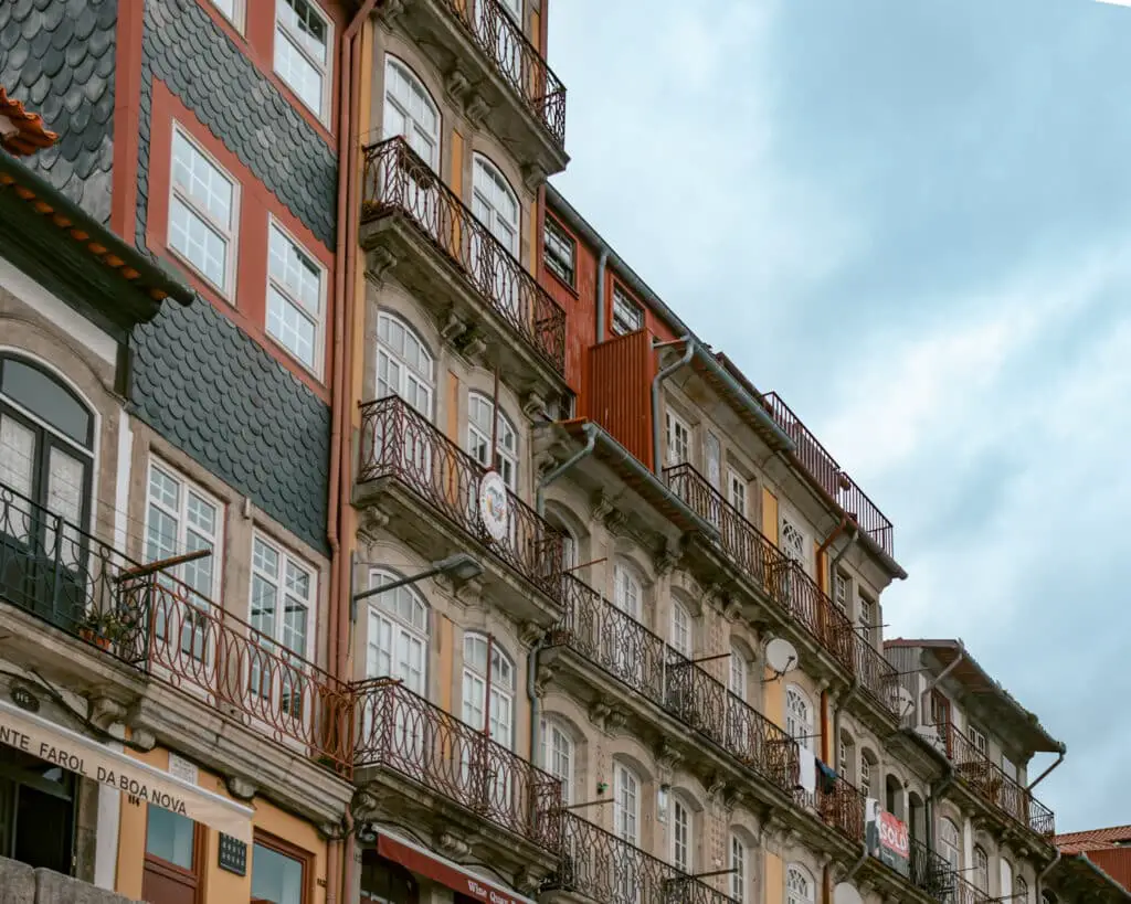 Buildings in Ribeira. One of the things to see when spending 2 days in Porto.