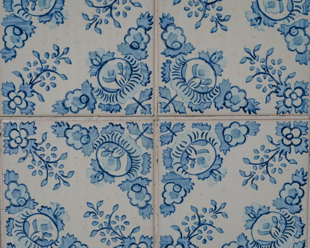 Azulejo tiles in Porto, Portugal.