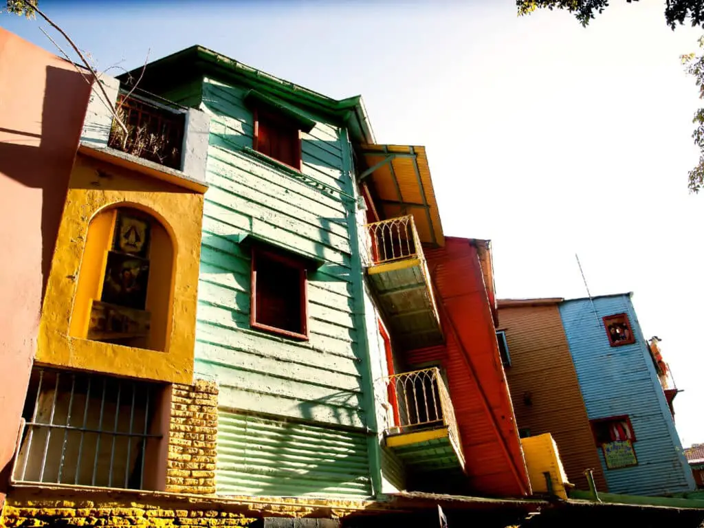 Argentina captions photo of the colorful home in La Boca neighborhood in Buenos Aires. 