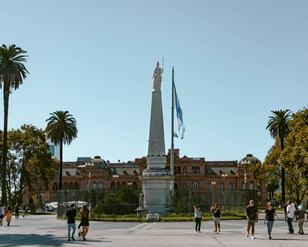Plaza de Mayo in Buenos Aires, Argentina. 