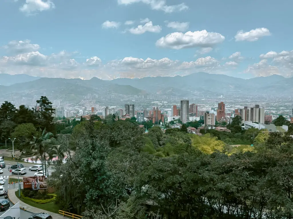 View of Medellín, Colombia. 