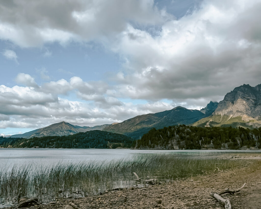 Mountains and lake in Bariloche, Argentina one of the best cities in South America to travel to. 