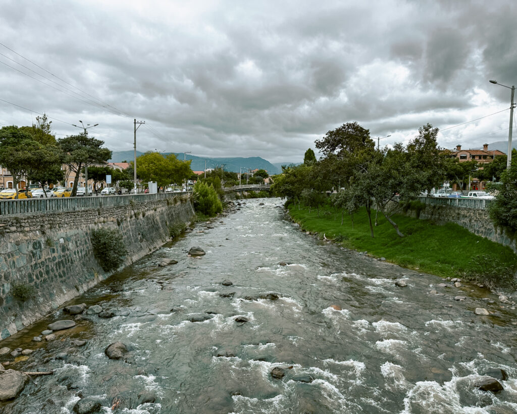 River in Cuenca, Ecuador.