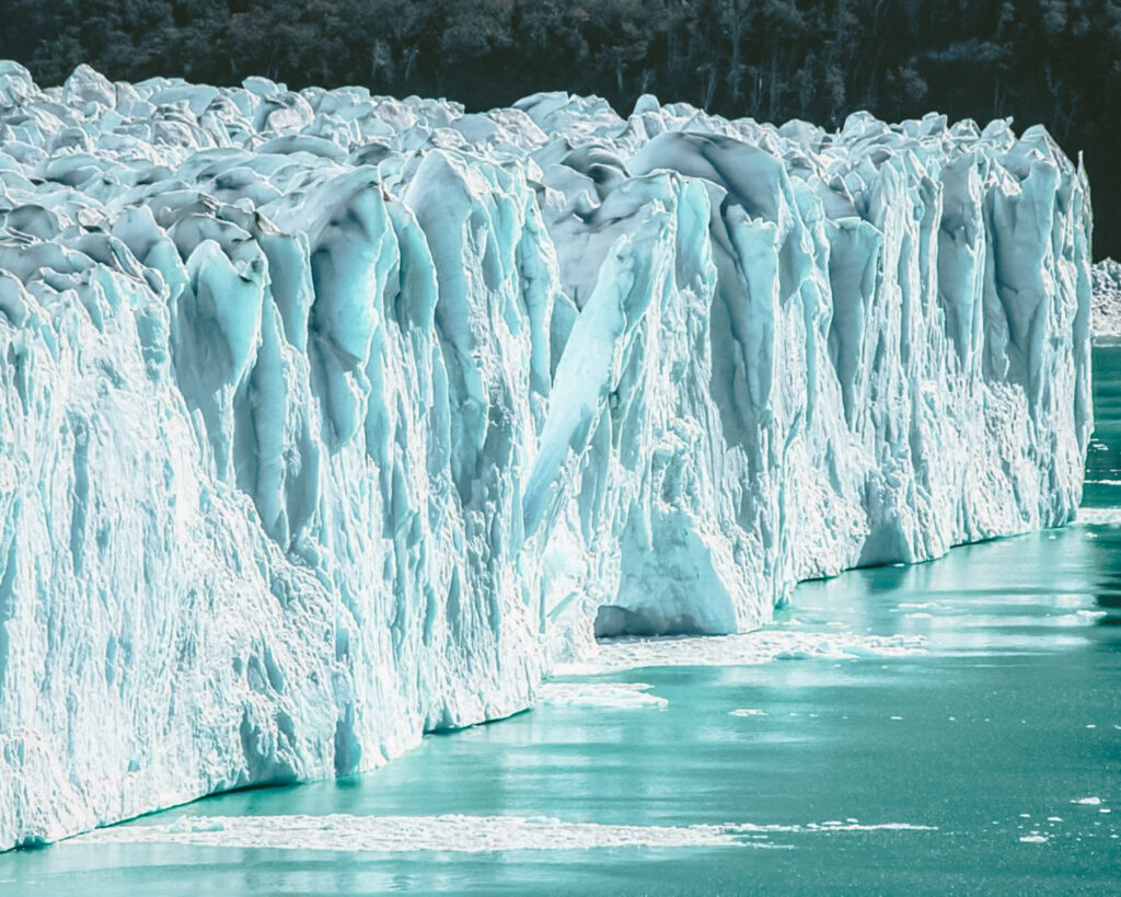 Glacier in El Calafate, Argentina one of the places in South America to visit.