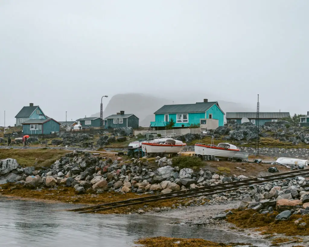 View of Nanortalik, Greenland. 