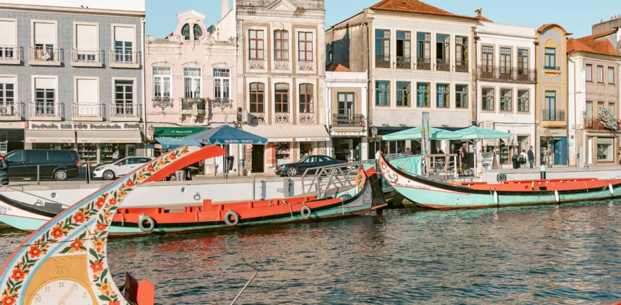 One of the gondolas in Aveiro. One of the best things for what to do in Aveiro during your visit.