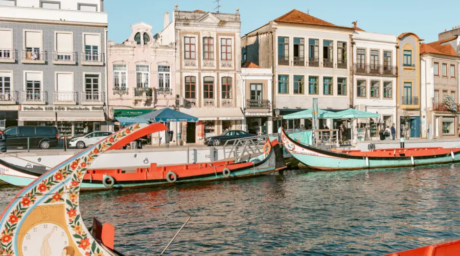 One of the gondolas in Aveiro. One of the best things for what to do in Aveiro during your visit.