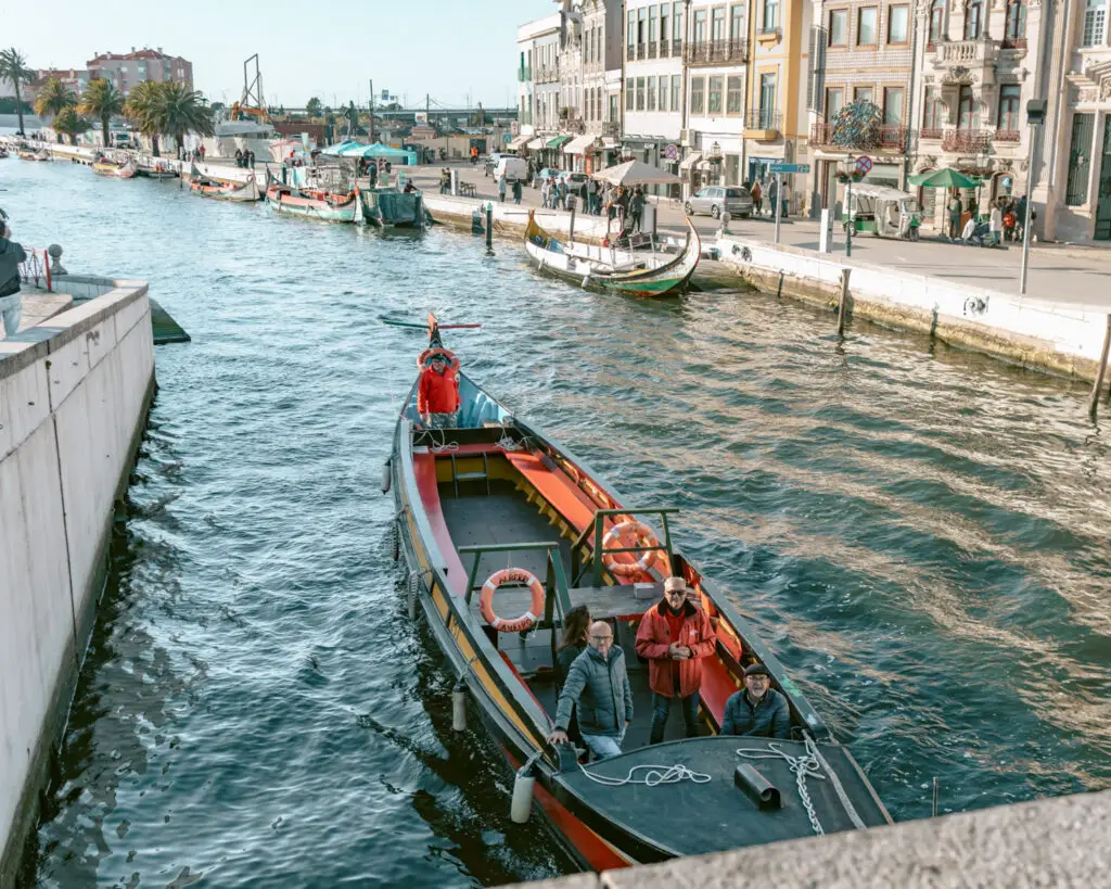 What to do in Aveiro is take a ride in a moliceiro. 
