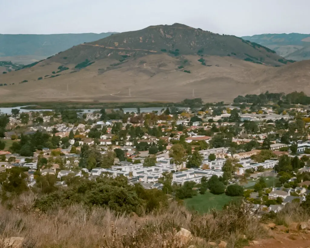 View of the mountains in San Luis Obispo, California. 