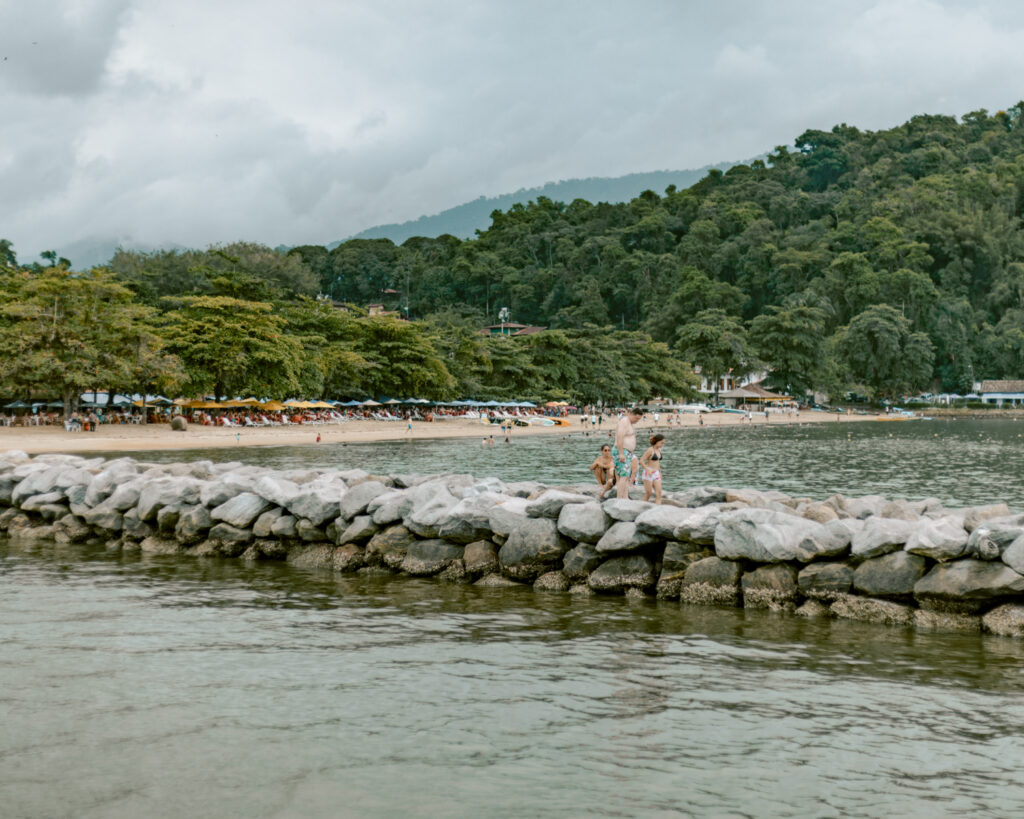 Rock pier in Paraty. 