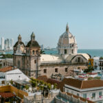 One day in Cartagena photo of a rooftop view of Cartagena on a sunny day.