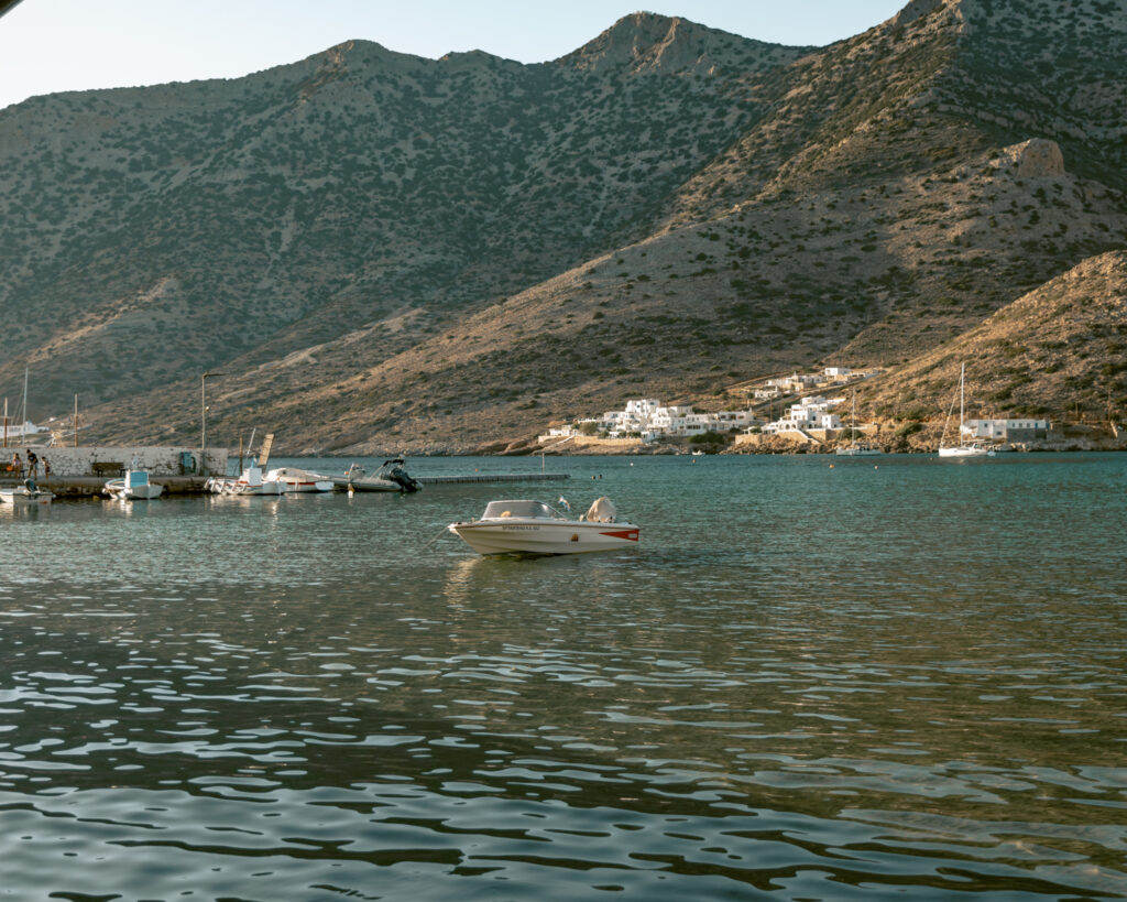 Boat at the Kamares.