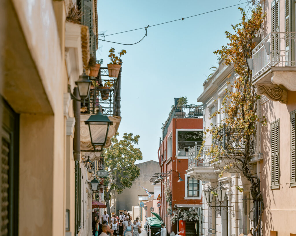 Plaka in Athens, Greece.