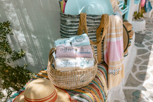 Hats, towels, blankets some of the best souvenirs to buy in Greece.